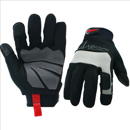 Synthetic Leather Abrasion Resistant Touch Screen Daily Work Mechanical Safety Gloves
