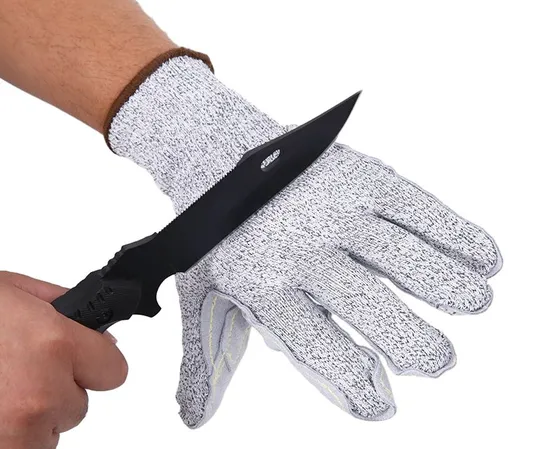 En388 4X44D En407 X1xxxx Cut Proof Sticking Cowhide Work Safety Industry Gloves with CE Certification