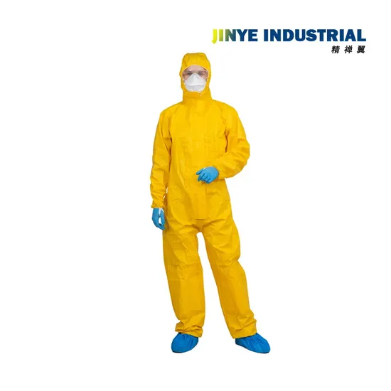 Disposable Chemical Anti-Virus Cat III Type 3b/4b/5b/6b Medcial Protective Coverall
