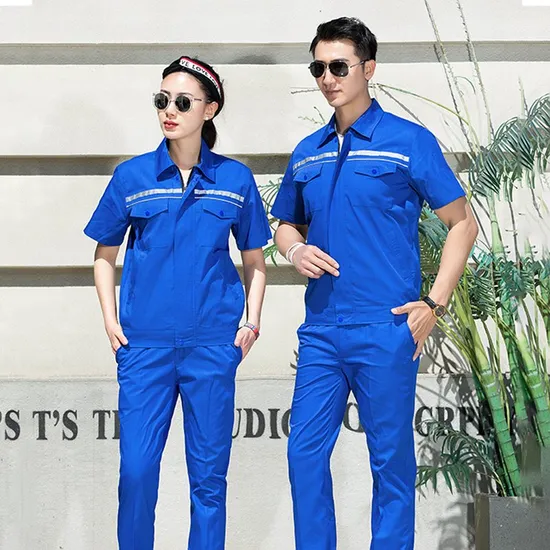 Summer Decoration Worker Uniform Construction Site Road Maintenance Workwear Suit Reflective Work Clothes