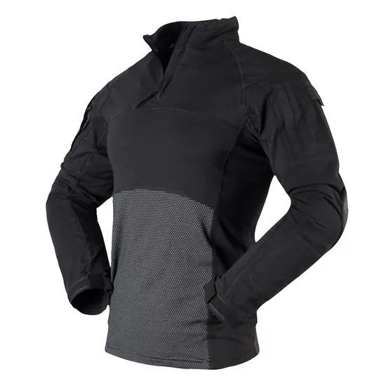 Black Tactical Outdoor Sports Military Clothes Multicolor Long Sleeve Shirt Long-Sleeved Combat Training Wear Regular Outdoor Army Clothes