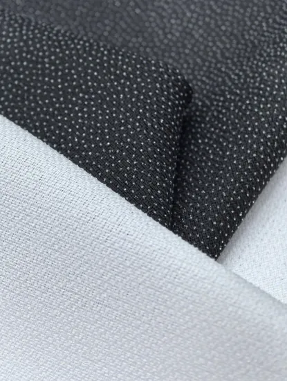 Heavier Weight 73GSM (60+13) 75/150d Water Jet Woven Interlining PA Double