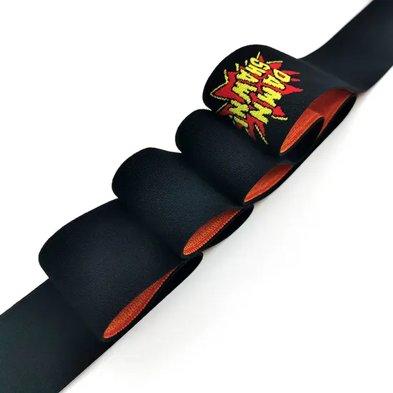 Nylon Jacquard Elastic Band Custom Logo Elastic Webbing for Underwear