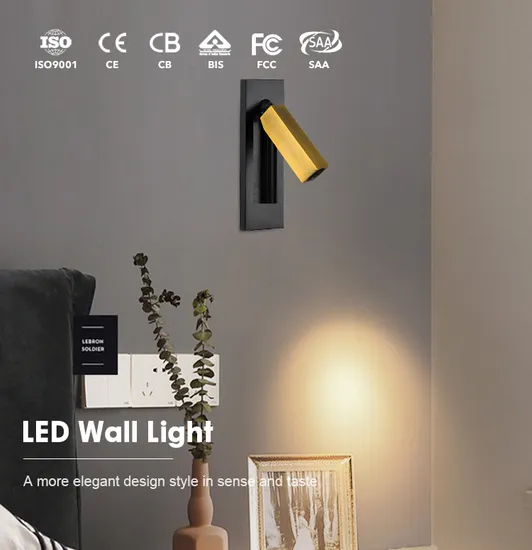 Benhao LED Wall Lamp Indoor Bedroom Bedside Creative Aisle Living Room Rotating Art Lamps