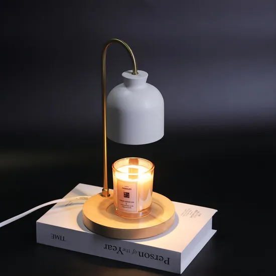 Wood Base Home Decor Assesories Candle Warmer Lamp