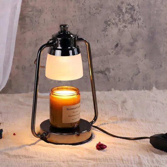 Glass Fragrant Table Light Retro Lamp Electric Candle Warmer Lamp