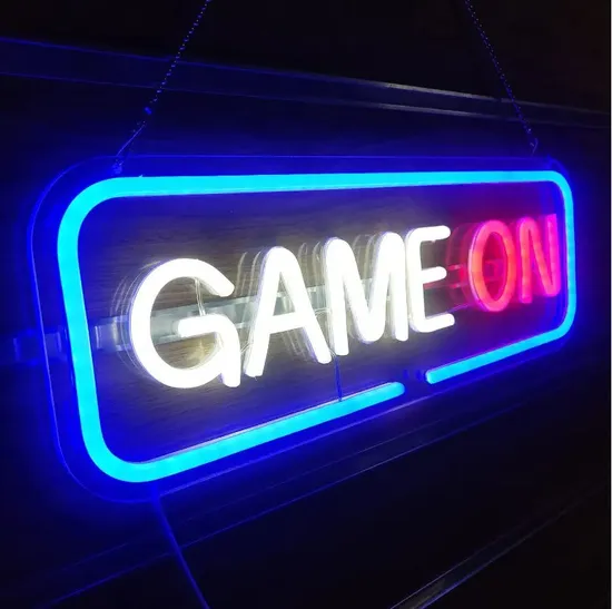 SALES1 Hanging Acrylic Neon Light USB Powered LED Game on Neon
