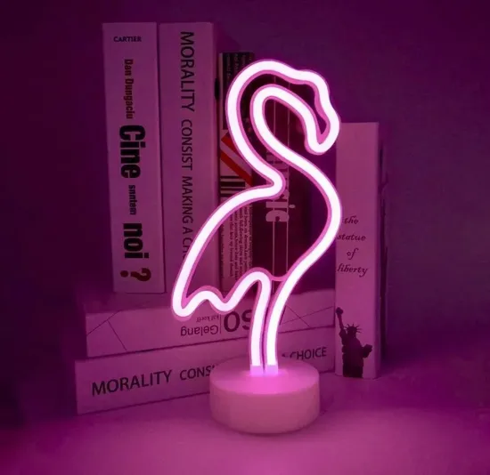 SALES1 Indoor Night Light with Holder Base Battery USB Operated Glowing Desktop LED