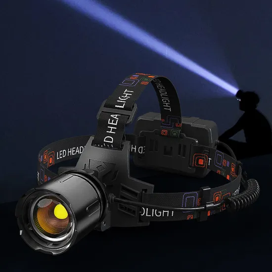 10000 High Lumens Waterproof Zoomable Xhp90 Headlamp with 3PCS Batteries