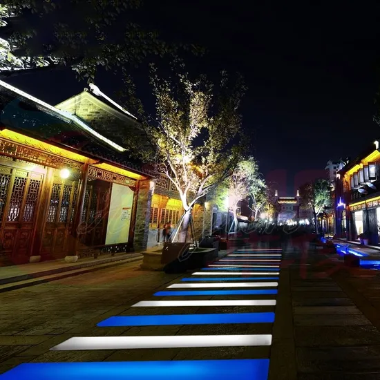 Waterproof LED Zebra Crossing Lighting LED Block Traffic Light Buried Strip Crosswalk Light