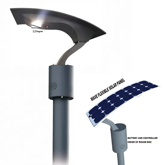 15W LED Solar Garden Light with Wave Solar Panel and Motion Sensor