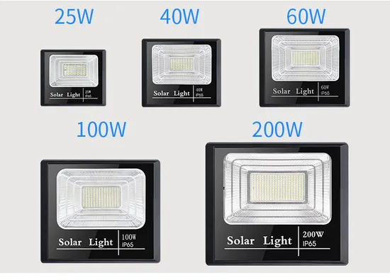 Modern Latest LED Square 25/40/60/100/200W LED Solar Floodlight Flood Lamp