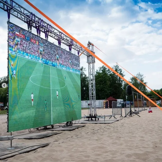 Outdoor P3.91 Waterproof HD High Refresh Video Wall LED Display for Tournament Broadcast