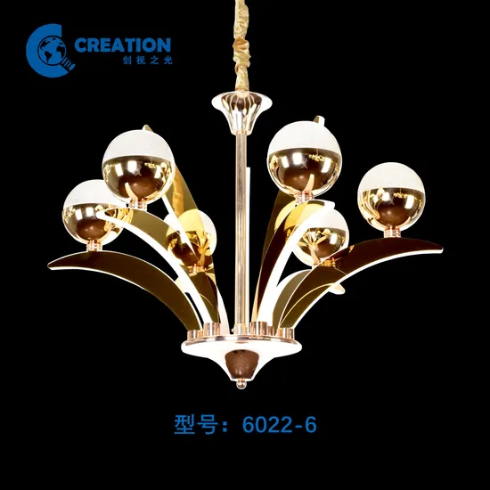 Simple Living Room Villa Pendant Light Modern Acrylic Shade Light Without Lamp Base Chandelier