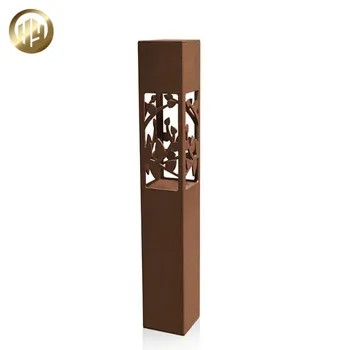 Factory Direct Discount Garden Metal Ornaments Corten Steel Rusty Decoration Light Cover