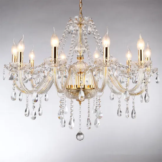 Modern Large Glass 3/6/8/10 Arms Black Smoky Gray Luxury Lighting Crystal Chandelier H8034
