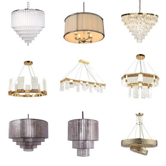 Modern Decorative Lighting Glass Chandeliers Hotel Indoor Hanging Ceiling Light Crystal Chandelier