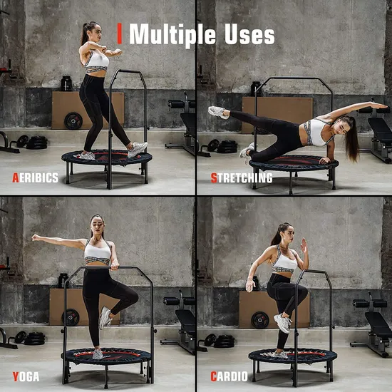 Fun Mini Trampoline Bungee Fitness Outdoor Indoor for Adults