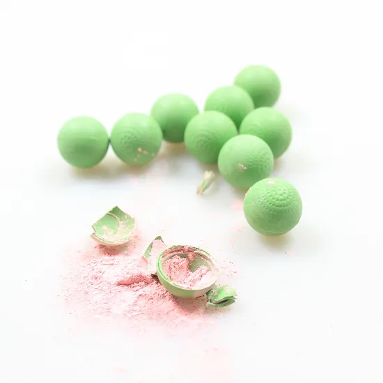 Wholesale Factory Price Gun Shooting Paintball 0.68 Caliber Pepperballs PLA/Plastic Shell