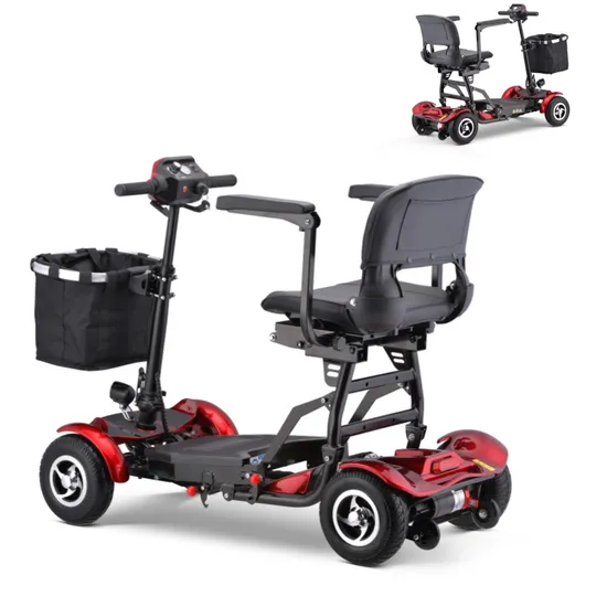 Electric Handicapped Foldable Adult Disabled 4 Wheel Electric Elderly Mobility Scooter