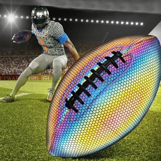Glow in The Dark Football for Night Sports and Games Rugby Ball