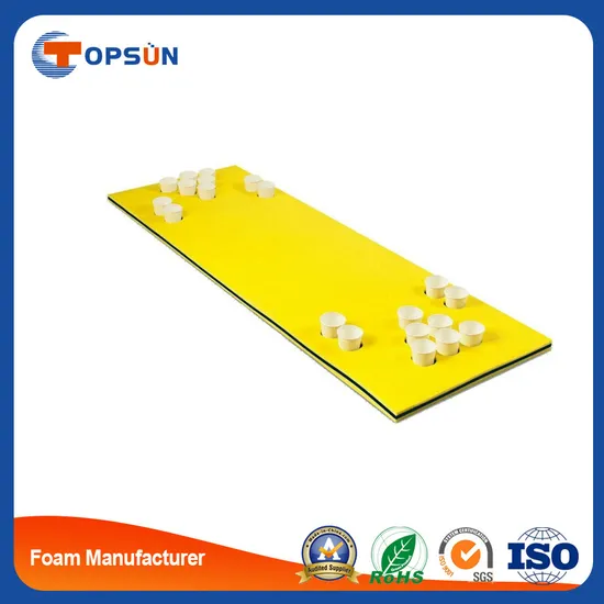 Three Layers Cross-Linked Polyethylene XPE Foam Floating Mats