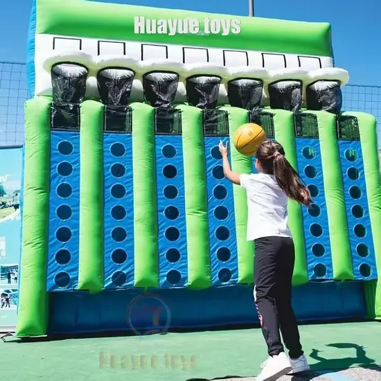 3*3*3m/ Costom Huayue Durable Basketball Machine Portable Inflatable Basketball Shoot Game