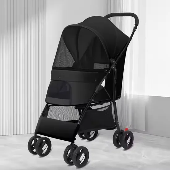 Hot Selling Travel Outdoor 4 Wheels Pet Stroller for Dog Fashionable Dog Stroller