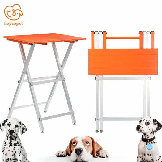 Pet Grooming Table for Competition Foldable Aluminum Table with Non Slip Surface