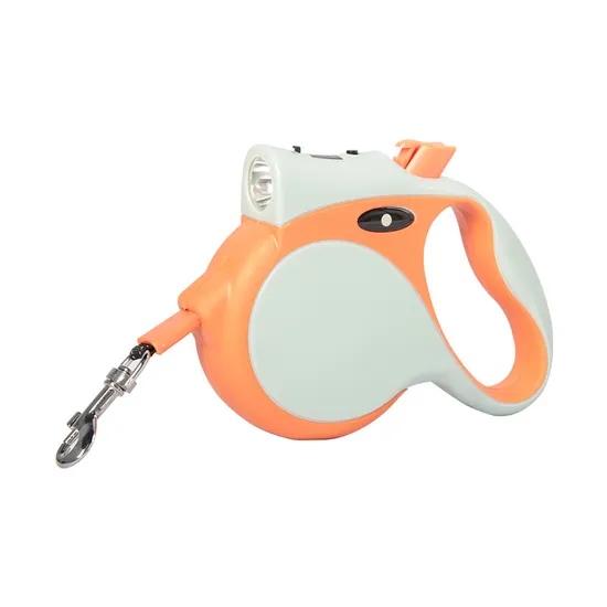 Retractable Nylon Walking Pet Cat Collar Training LED Strip Dog Rope Leash