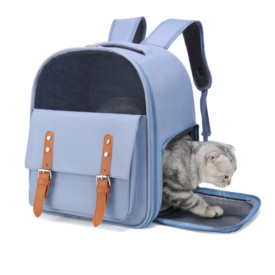 Factory Custom Pet Bag Outdoor Portable Shoulder Bag Breathable Cat Carrier Foldable