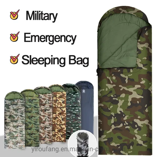 Waterproof Army Style Camp Camouflage 3.5kg Below Zero 20 State Reserve Emergency Green Military Style Sleeping Bags Winter Troops Style Relief Camping Bag