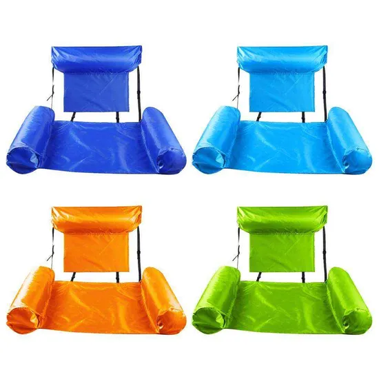 Inflatable Floating Row Swimming Pool Chair Inflatable Foldable Pool Chair