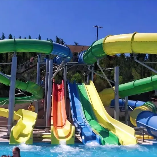 Amusement Park Entertainment Equipment Fiberglass Water Park Slide for Sale