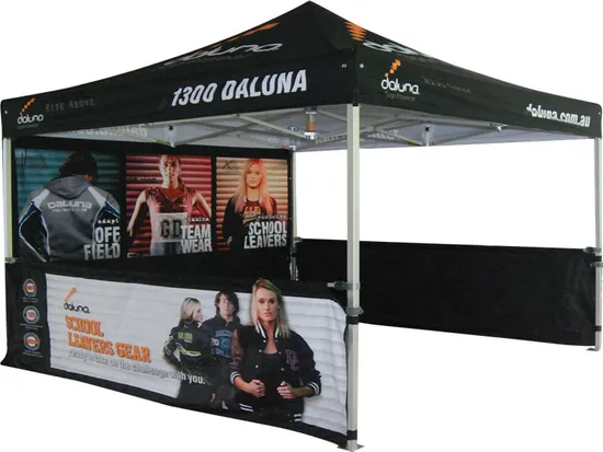 Custom Portable Large Heavy Duty Aluminum Frame White Gazebo Pop up Canopy Tent with Sides for Outdoor Trade Show Beach Party Events Advertising 10X10 10X20