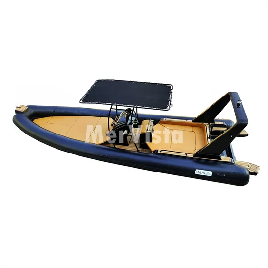 Luxury 8.6m Cushion Orca/Hypalon Aluminum Fishing Pontoon Inflatable Boat