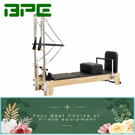 Bpe Commercial Use Gym Equipment Cost-Effective Folding Pilates Reformer with Half Trapeze Tower