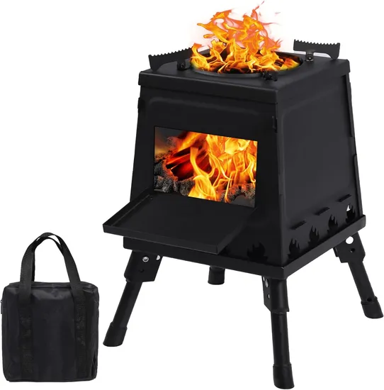 Easy to Assemble Rocket Stove Wood Burning Stove for Outdoor Camping Picnic