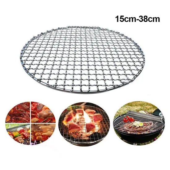 304 Stainless Steel BBQ Grill Wire Mesh Barbecue Grill Cooking Grate