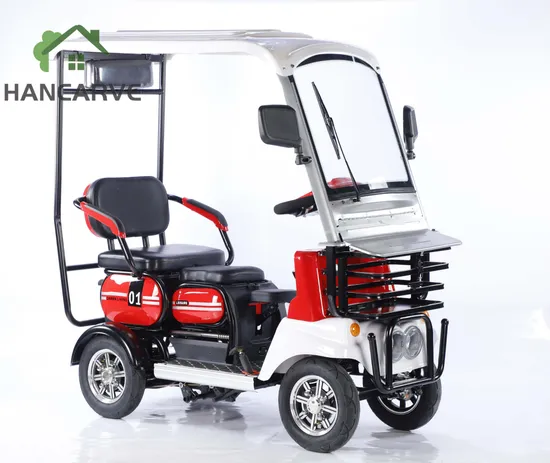 Black & Red Adult Golf Cart Scooter with Luxury Cushions