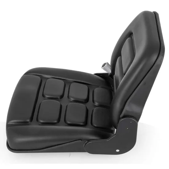 Universal Angle Adjustable Mower Black PVC Tractor Forklift Seat Fit Forklift Skid Loader