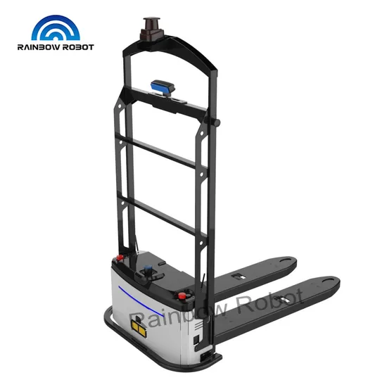 New 800kg Electrical Stacker Forklift Agv Load Capacity for Efficient Cargo Transportation in Manufacturing Plants