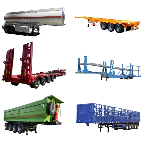 Practical Hot Sale Flatbed/Tipper/Skeleton/Fence/Lowboy/Dump/Lowbed/Car Carrier/ Low Bed Trailers Semi Trailer for Transporting Cargo