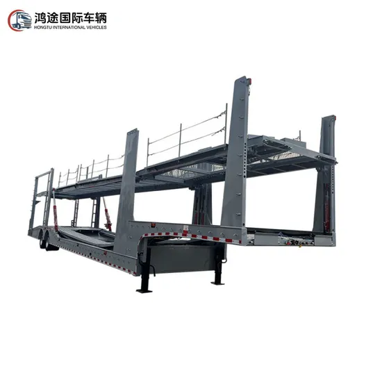 Hot Sale 2/3axles 40ton-60ton Industrial Double Deck Hydraulic Lifting Car Carrier Semi Trailer Transport Towing Utility Trailer 3/6/8/10 Car Carrier Trailer