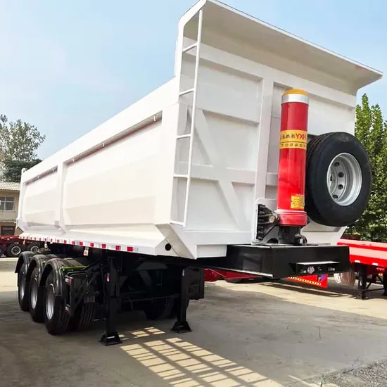 Guangen Brand Trailer Hydraulic Rear End Tipper Trailers Load 60-100ton Transport Sand/Stone Trailer 3 Axles 40tons Cubic Meter Dumper Semi Truck Dump Trailers