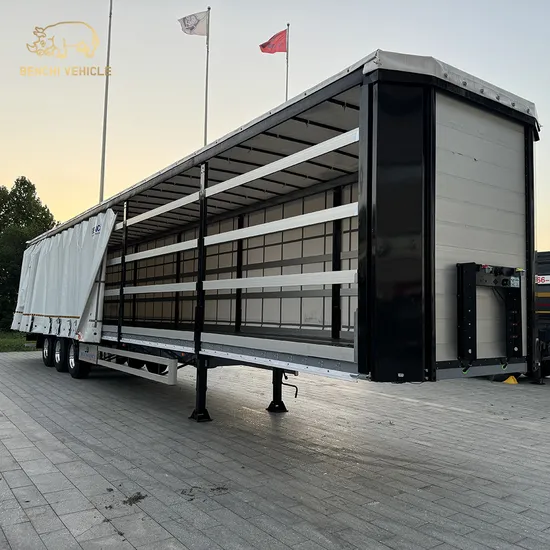 Ottc Certification Tri 3 Axle Van Box Type Truck Semi Trailer Cargo Side Curtain Semi Trailer for Sale