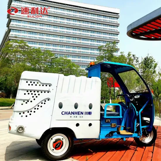 800L High Pressure Road Washing Three Wheel Cheap Vehicle Electric Tricycle Trike