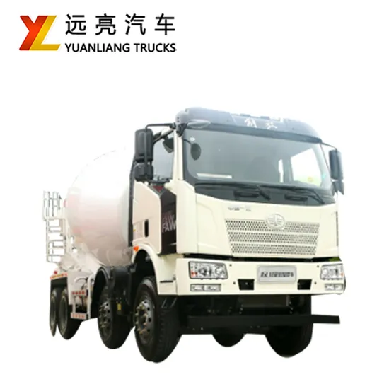 High-Performance Expert FAW J6l 325HP 8X4 7.8cbm Concrete Mixing Truck for Road Construction