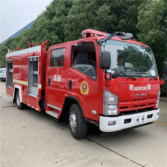 Isuzu 4000-Liters New Fire Engine Double Cab 4X2 Water Foam Fire Engine Truck