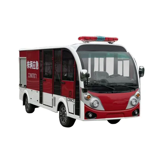 2 Small Electric Fire Rescue Vehicles in Residential Communities